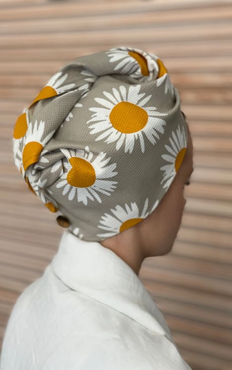 pyyheturbaani vohvelikankaasta