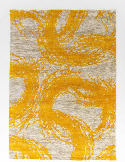 SILMUKAT -matto 200x300 cm tummakeltainen