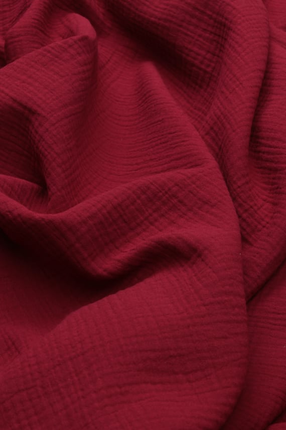 TUULI -double gauze viininpunainen