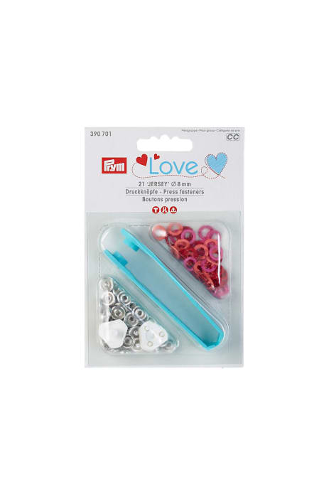 PRYM LOVE JERSEY NEPPARI 8MM LL punainen