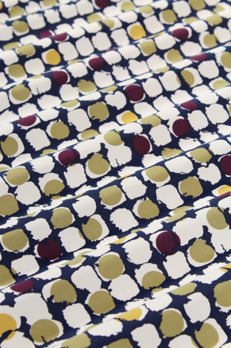 CHECK DOTS tummansininen