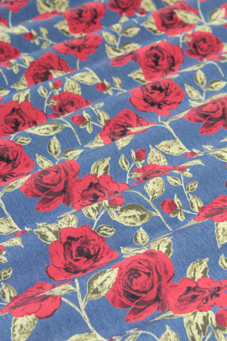 ROSES ON JEANS punainen