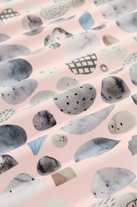 ROUND AND ROUND vaaleanpunainen