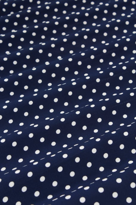 POLKA DOTS tummansininen