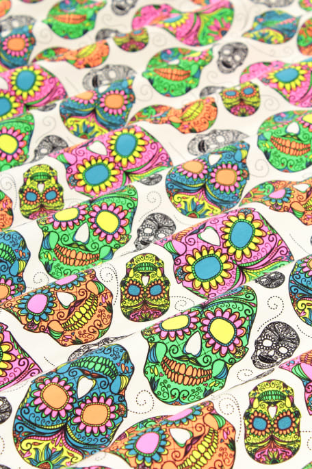 NEON SKULL valkoinen