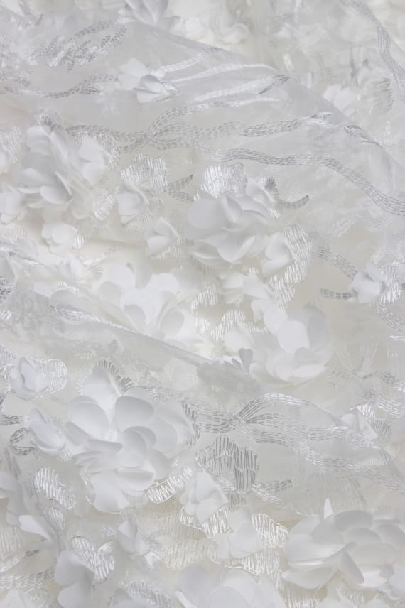 BORDADO FLOR valkoinen