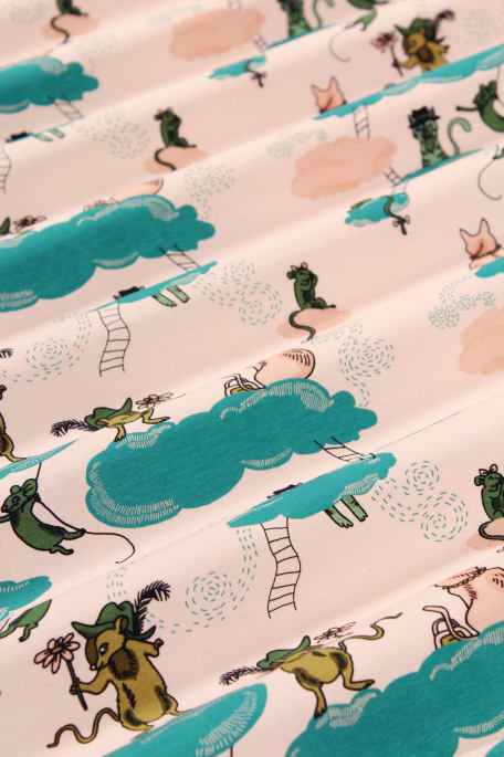 KISSAT JA HIIRET -trikoo roosa