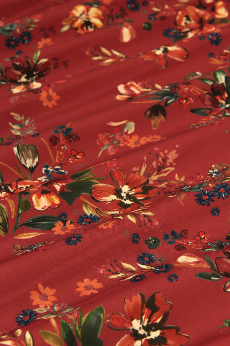 SYYSKUKKA -gobeliini viininpunainen