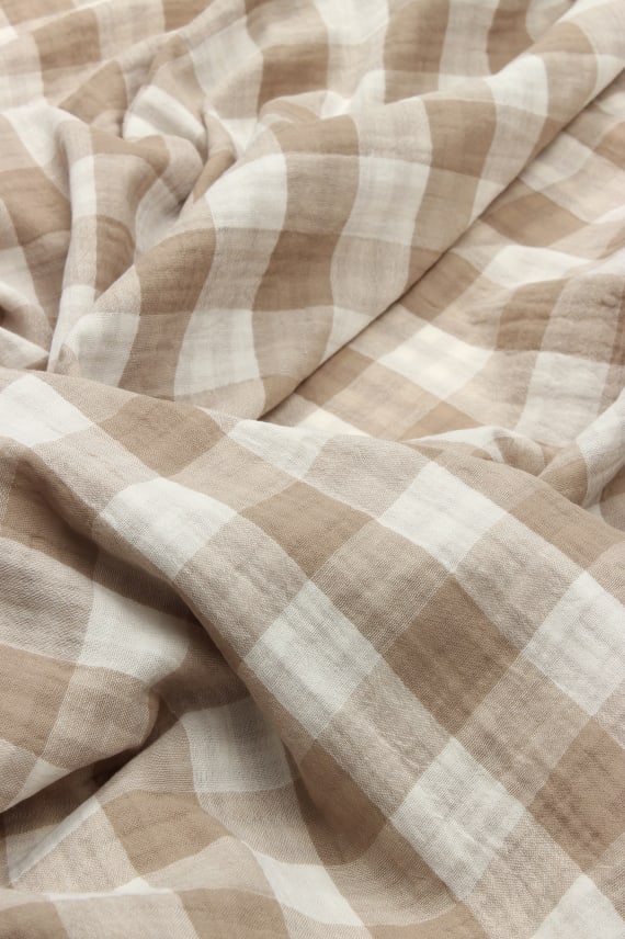 DOUBLE SIDED CHECKS ruskea