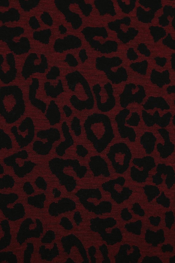 LEOPARDI -merino tummanpunainen