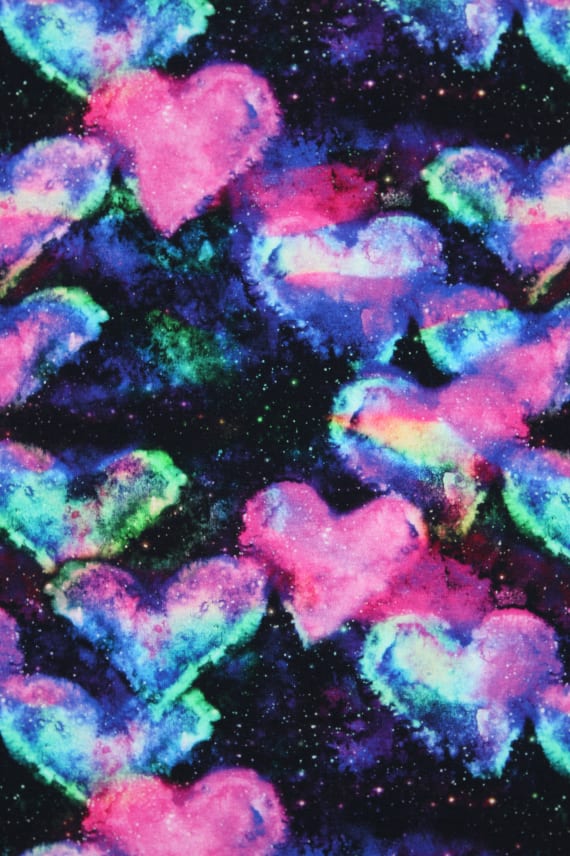 NEON HEARTS -trikoo tummansininen