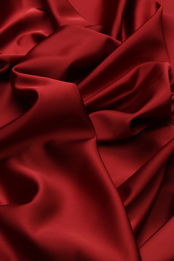 LUX SATIN STRETCH tummanpunainen