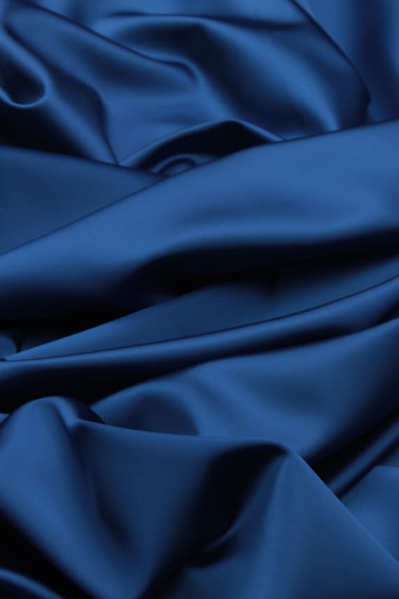 LUX SATIN STRETCH tummansininen