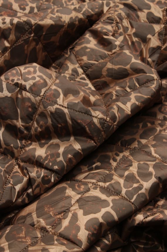LEOPARD QUILT ruskea