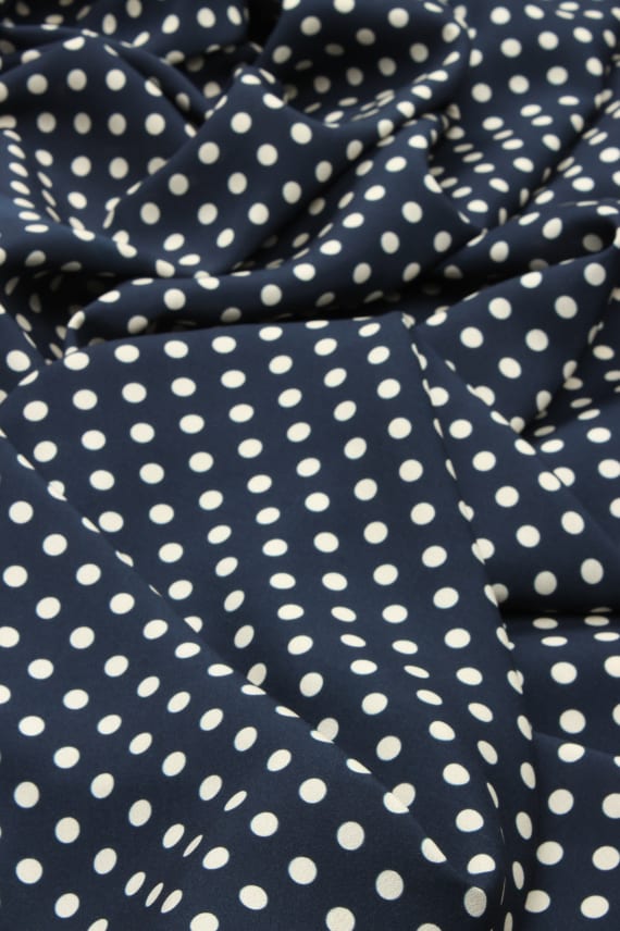 POLKADOT tummansininen