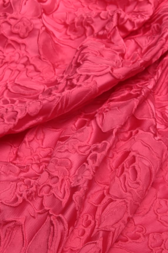 JACQUARD FLORES aniliininpunainen