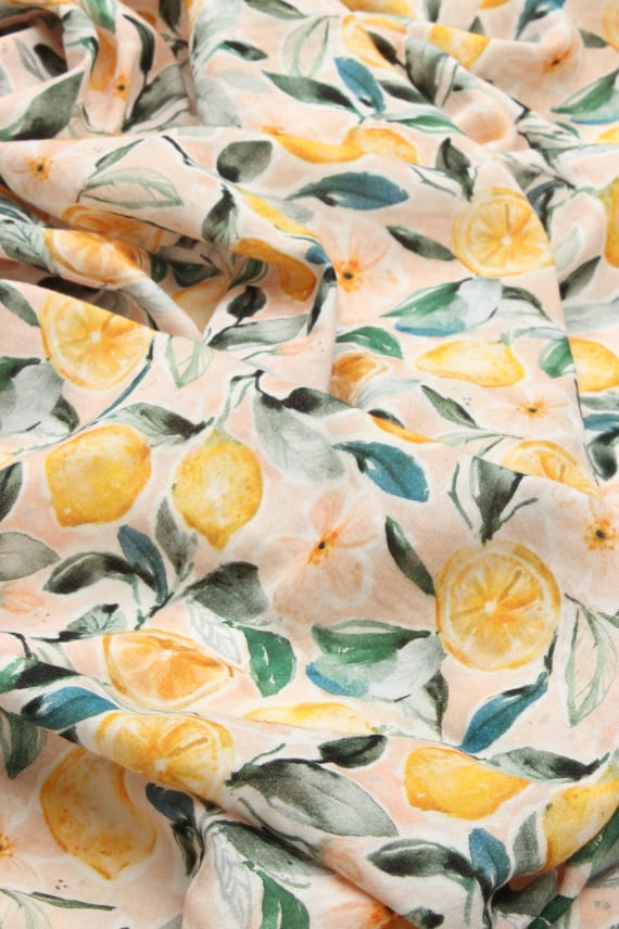 LEMON -double gauze vaaleakeltainen