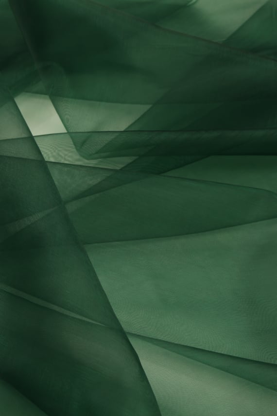 ORGANZA tummanvihreä