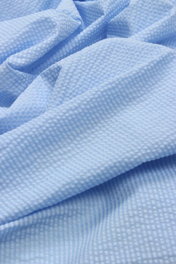 VILMA -seersucker vaaleansininen