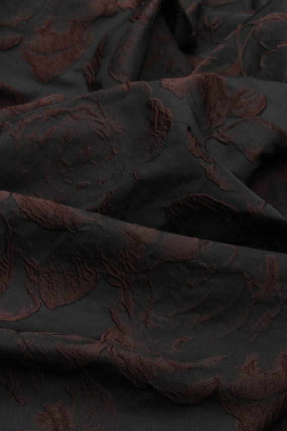 JACQUARD CLOUDY tummanruskea