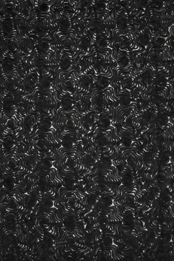 TULLE CHIFFON 3D musta