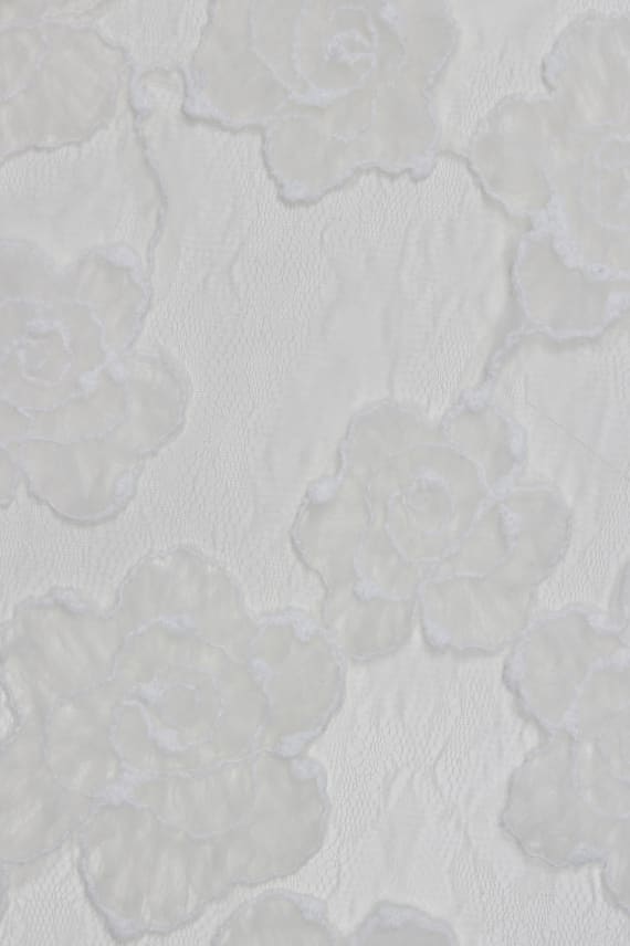 FLOWER TULLE LACE 3D valkoinen