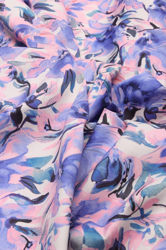 ADALMINA -puuvillasatiini lila