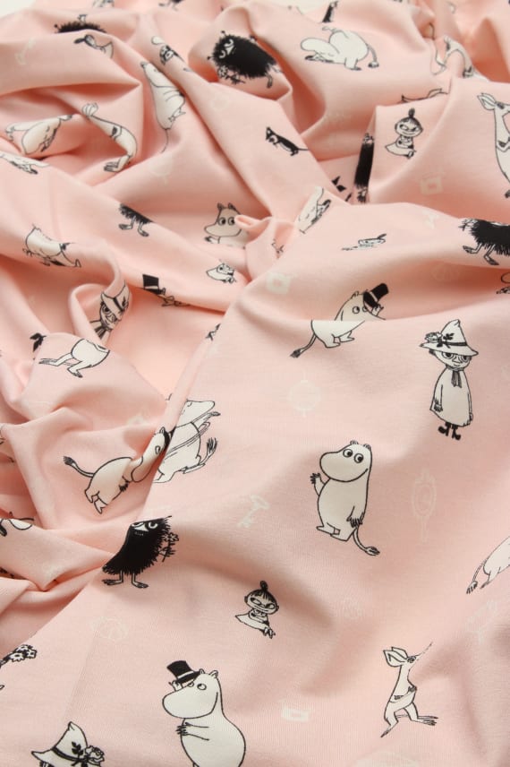 MUUMIYSTÄVÄT -trikoo vaaleanpunainen