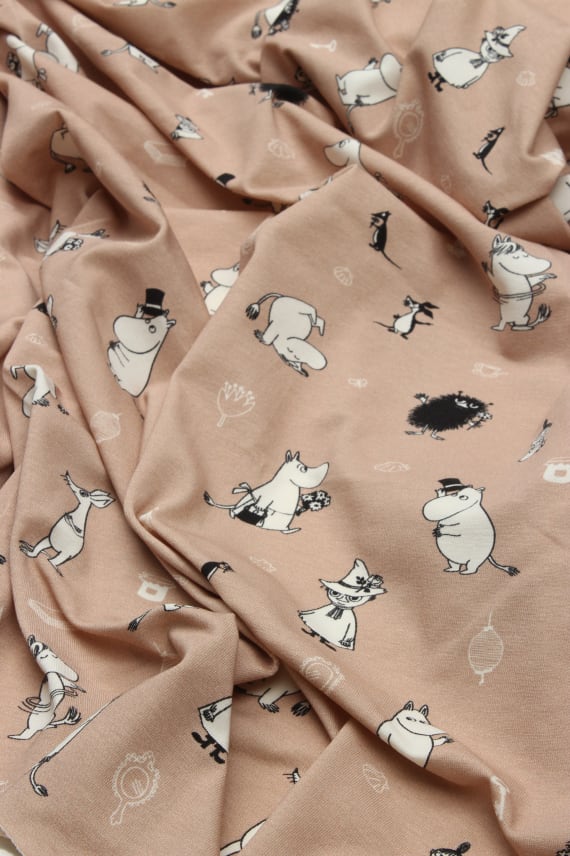 MUUMIYSTÄVÄT -trikoo vaaleanruskea