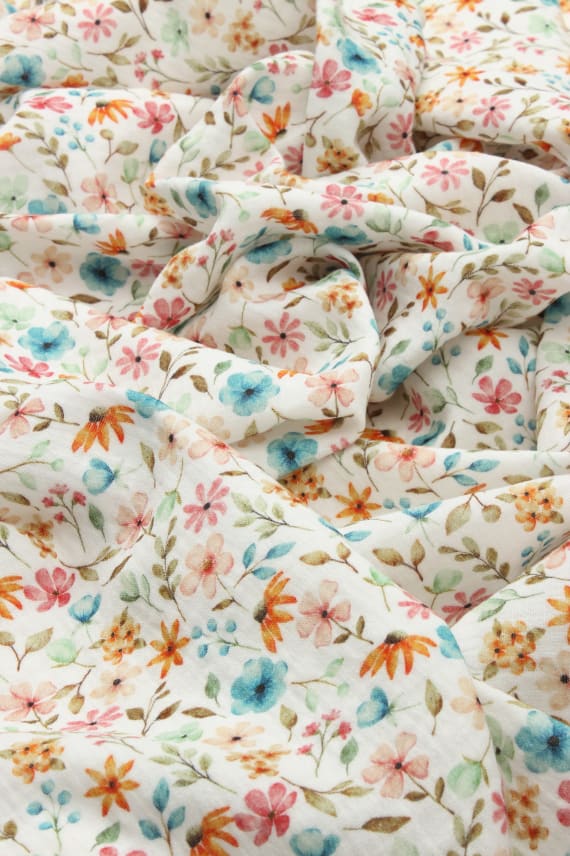 KUKKASET -double gauze kirjava