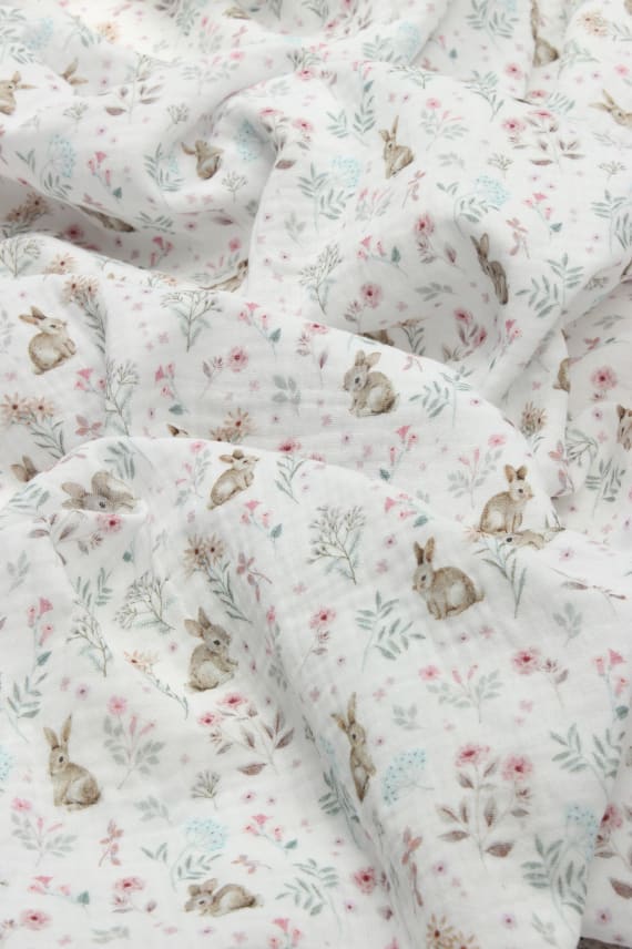 PUPU -double gauze valkoinen