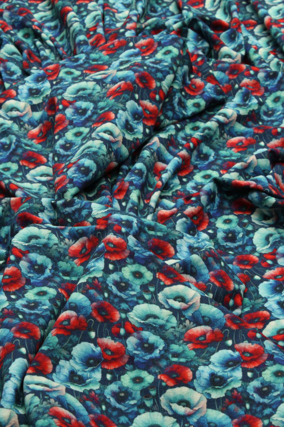 POPPY BLUES -trikoo sininen