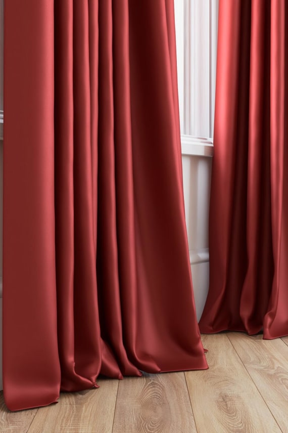 SLEEK -satiini tummanpunainen