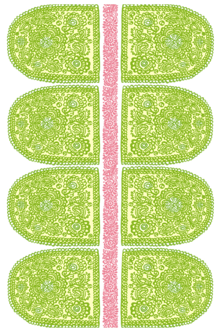 SATULA - puuvillakangas vihreä