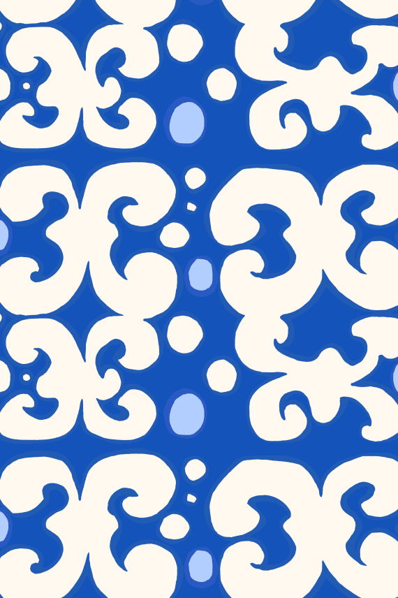 KEIDAS -puuvillakangas sininen