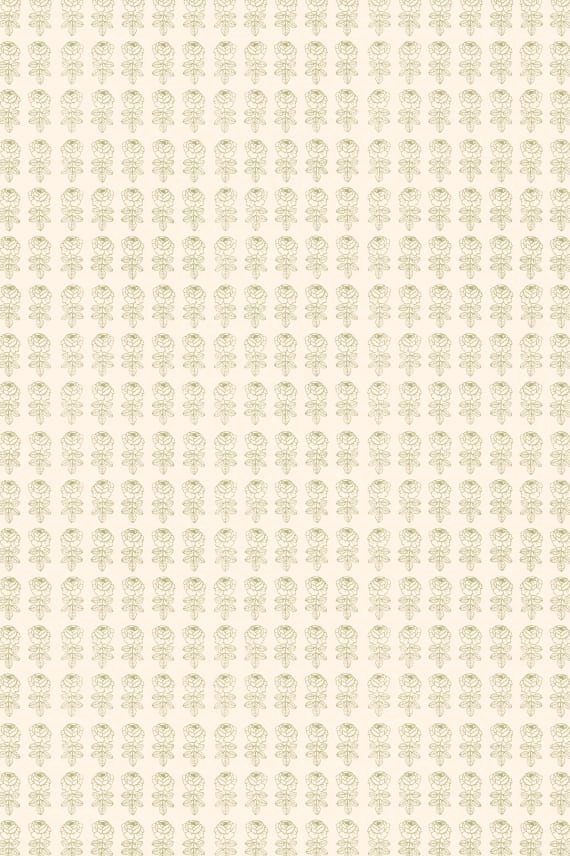 VIHKIRUUSU -puuvillakangas vihreä