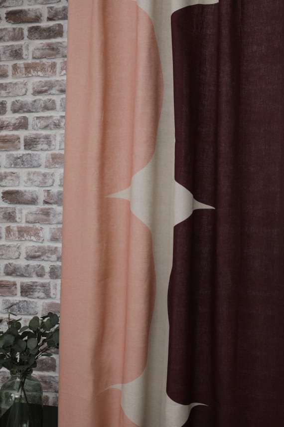 HÄRKÄ -pellavakangas persikka