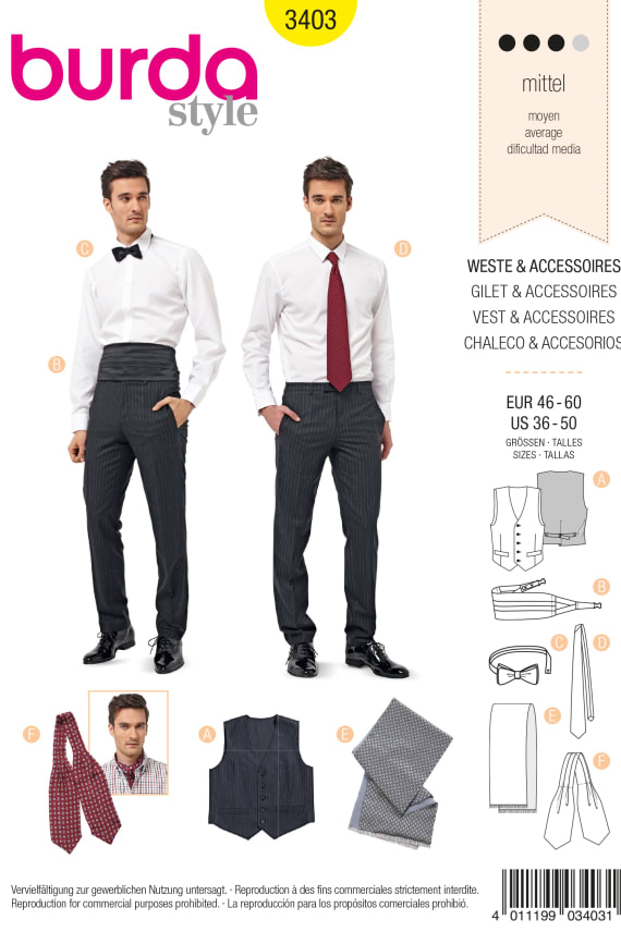 BURDA-3403 keltainen