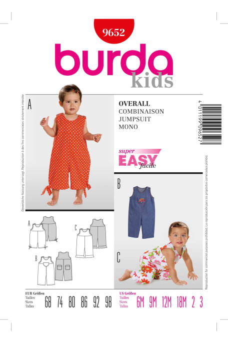 BURDA-9652 punainen
