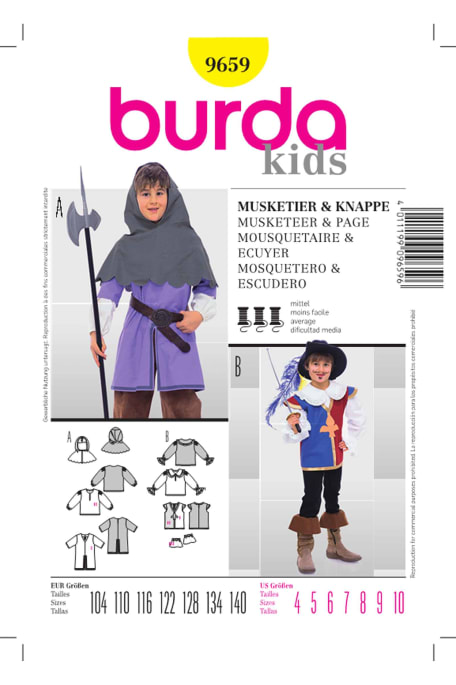BURDA-9659 keltainen