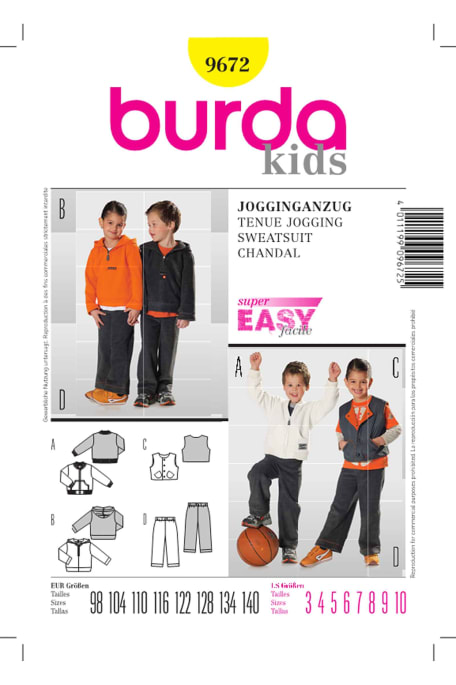 BURDA-9672 C keltainen