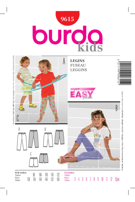 BURDA-9615 punainen