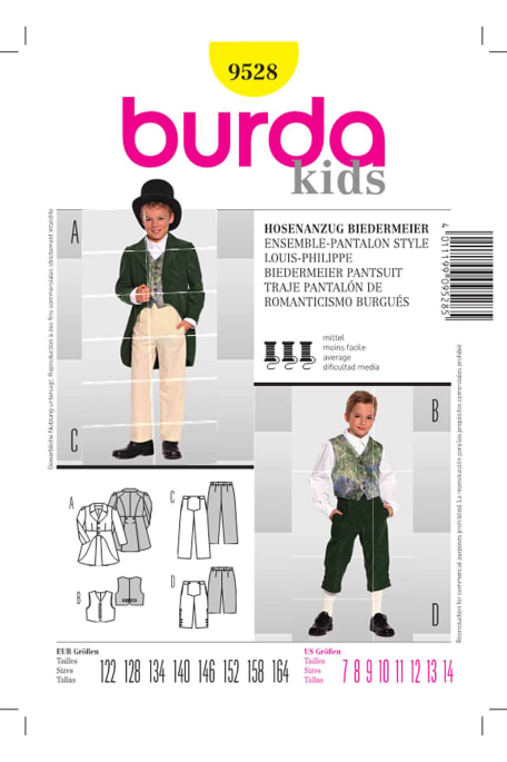 BURDA-9528 keltainen