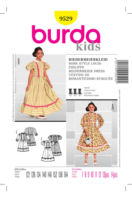BURDA-9529 keltainen