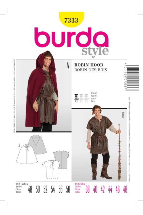 BURDA-7333 keltainen