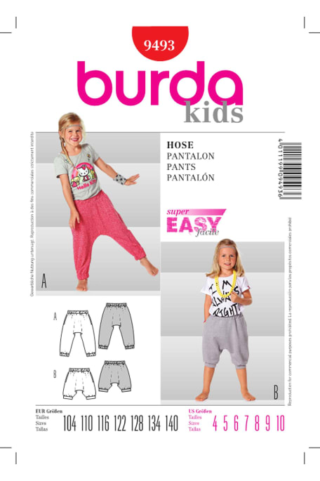 BURDA-9493 punainen