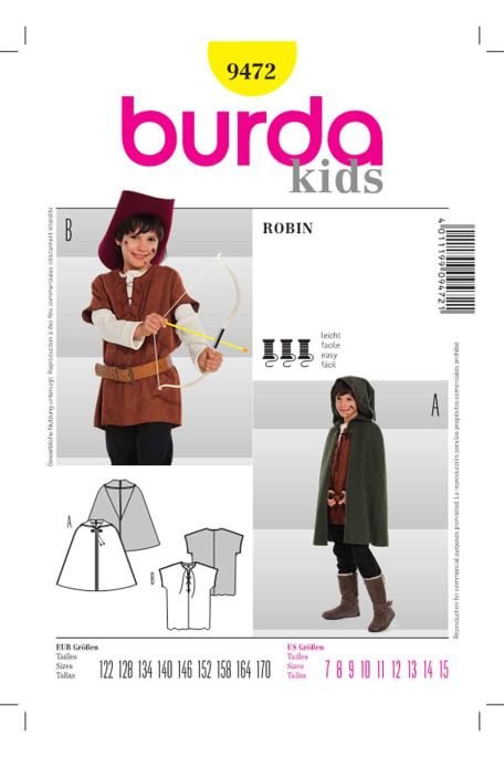 BURDA-9472 keltainen
