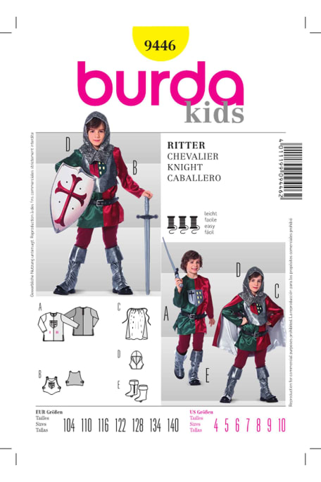 BURDA-9446 keltainen