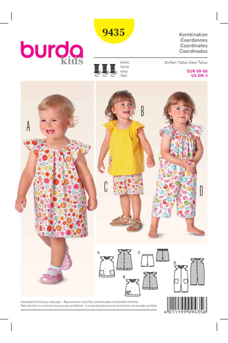 BURDA-9435 keltainen