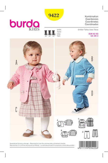 BURDA-9422 keltainen
